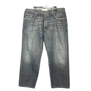 Levi's 569 Jeans VTG Loose Straight 38x30 Faded Blue Baggy Denim Y2K